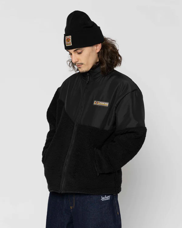 🆕 Jacker Hustlers Sherpa Jacket (Black)