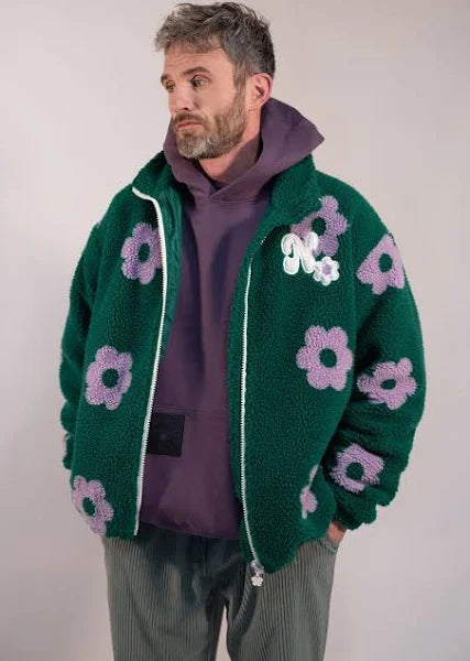 Natif Sherpa N Flowers Abusant Green