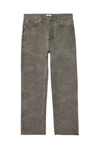 Obey Classic Wrinkle Baggy Denim Black Olive Wrinkle Wash
