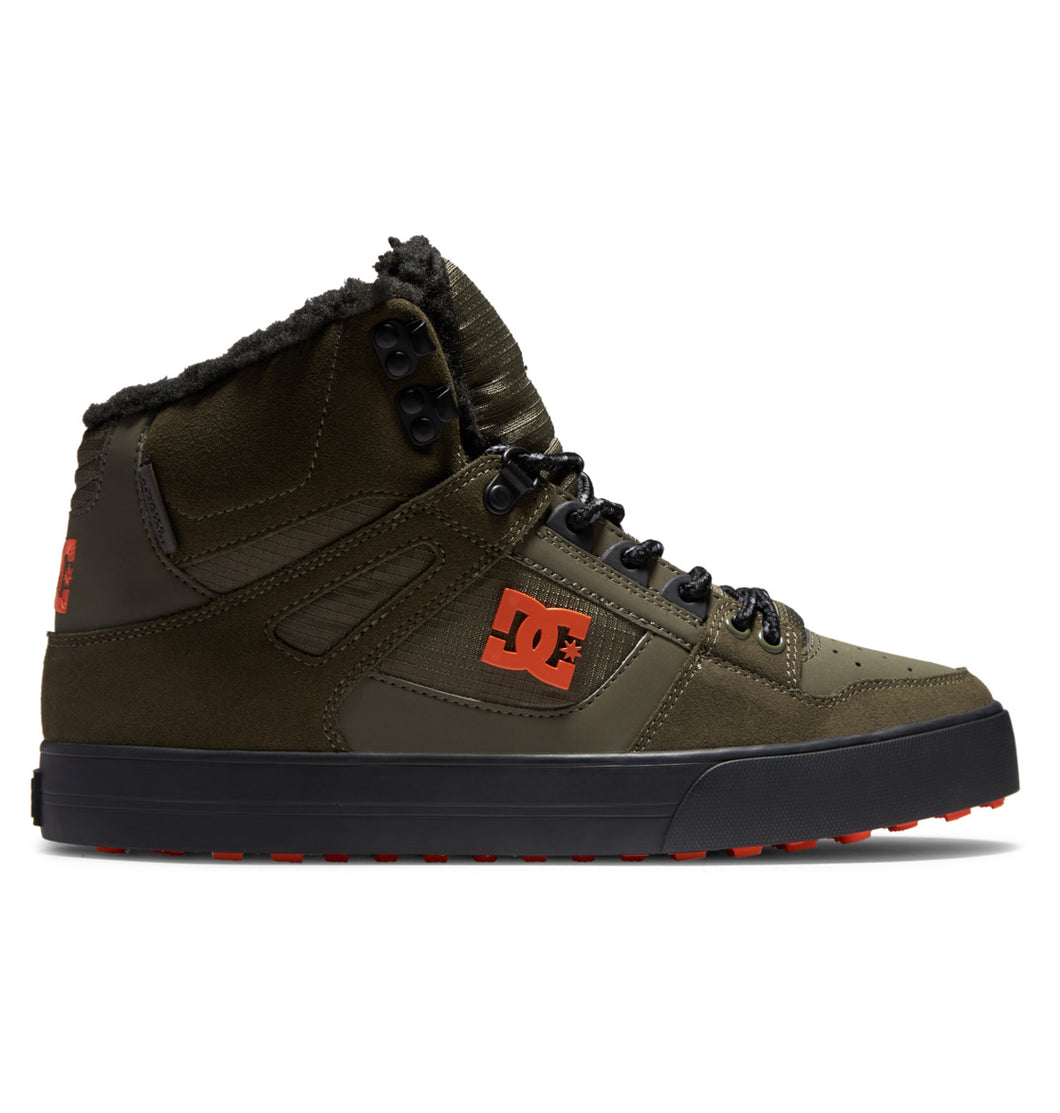 ❤️ Dc Shoes Pure High-Top Wc Winter(Dusty olive/Orange)