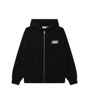 Charger l&#39;image dans la galerie, Obey Margin Faded Zip Hood Black Faded Wash
