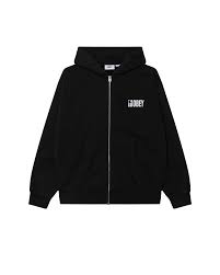 Obey Margin Faded Zip Hood Black Faded Wash