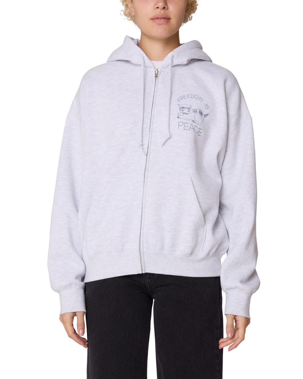Obey Peace Relaxed Zip Hood