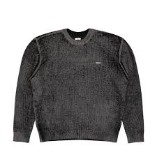 Obey Spray Effect Sweater Black Multi