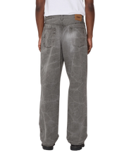 Charger l&#39;image dans la galerie, Obey Classic Wrinkle Baggy Denim Black Olive Wrinkle Wash
